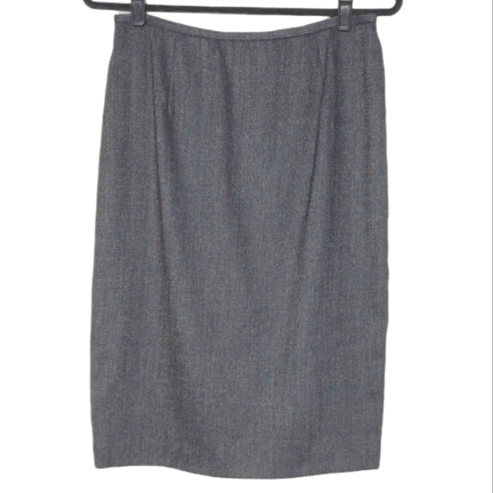 Lafayette 148 New York Size 10 93% Virgin Wool Career Pencil Skirt